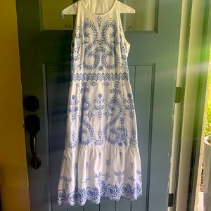 Tory Burch midi embroidered dress